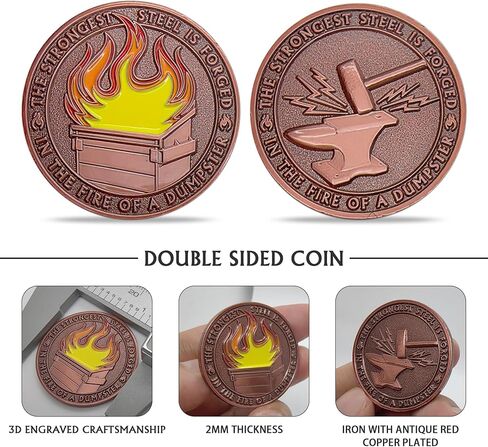 ميدالية تقدير العملة المعدنية للعملة المعدنية للموظفين ، إكسسوارات مكتب مكاتب الإطفاء في الودبة والذهاب ، مزح المكاتب ، ديكور في مكان العمل المضحك ، هدايا الفيل الأبيض in Kuwait