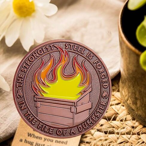 ميدالية تقدير العملة المعدنية للعملة المعدنية للموظفين ، إكسسوارات مكتب مكاتب الإطفاء في الودبة والذهاب ، مزح المكاتب ، ديكور في مكان العمل المضحك ، هدايا الفيل الأبيض in Kuwait