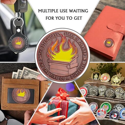 ميدالية تقدير العملة المعدنية للعملة المعدنية للموظفين ، إكسسوارات مكتب مكاتب الإطفاء في الودبة والذهاب ، مزح المكاتب ، ديكور في مكان العمل المضحك ، هدايا الفيل الأبيض in Kuwait