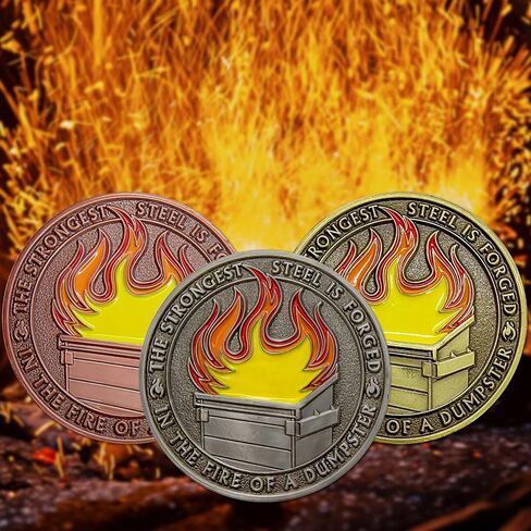 ميدالية تقدير العملة المعدنية للعملة المعدنية للموظفين ، إكسسوارات مكتب مكاتب الإطفاء في الودبة والذهاب ، مزح المكاتب ، ديكور في مكان العمل المضحك ، هدايا الفيل الأبيض in Kuwait