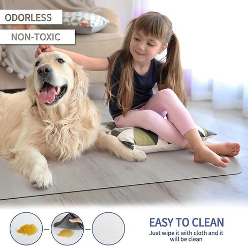 Warmstar Clear Office Chair Mat for Hardwood Floor,36"x48" Plastic Floor Mat Clear Rolling Mat for Office Chair No Curling,Heavy Duty Clear Desk Chair Mat Wood Tile Floor Mat for Office & Home in Saudi Arabia