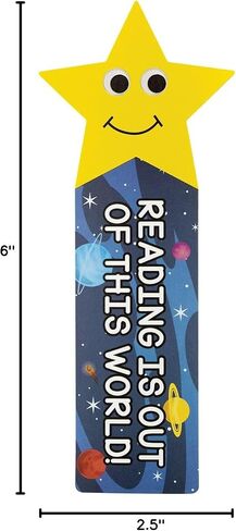 Hygloss Reading Students Motivational for Kids-“I’m A Star Reader" Incentive Bookmark for Classroom-Early Childhood Education Material-2.5" x 6"-Pack of 30, Multicolor in Saudi Arabia