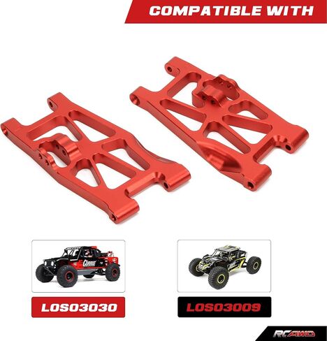 RCAWD Aluminum Front Suspension Arm Set for 1/10 Losi Hammer Rey, Losi Rock Rey Upgrades, A-Arms Parts for # LOS234011 Blue in Kuwait