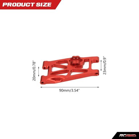 RCAWD Aluminum Front Suspension Arm Set for 1/10 Losi Hammer Rey, Losi Rock Rey Upgrades, A-Arms Parts for # LOS234011 Blue in Kuwait