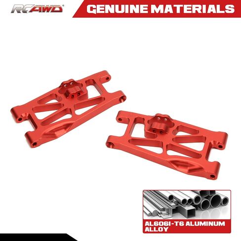 RCAWD Aluminum Front Suspension Arm Set for 1/10 Losi Hammer Rey, Losi Rock Rey Upgrades, A-Arms Parts for # LOS234011 Blue in Kuwait