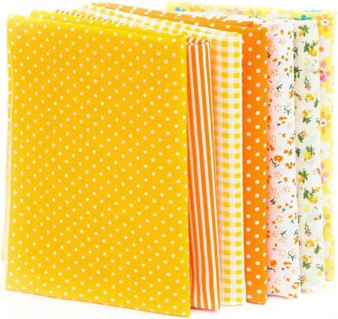 RAYLINEDO 7PCS 5050cm مختلف النمط المرقور النسيج الحرف المطبوعة المربعات المختلطة حزمة اللحف بالخياطة SHOTCRAFT ARTCRAFT DIY Series Green Series in Kuwait
