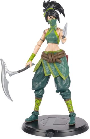 League of Legends, Official Akali Premium Collectible Action Figure with Base, Over 7-Inches Tall, The Champion Collection, Collector Grade, Ages 14 and Up in Saudi Arabia