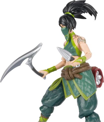 League of Legends, Official Akali Premium Collectible Action Figure with Base, Over 7-Inches Tall, The Champion Collection, Collector Grade, Ages 14 and Up in Saudi Arabia