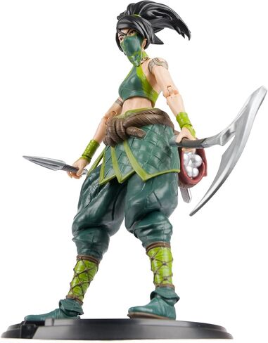 League of Legends, Official Akali Premium Collectible Action Figure with Base, Over 7-Inches Tall, The Champion Collection, Collector Grade, Ages 14 and Up in Saudi Arabia