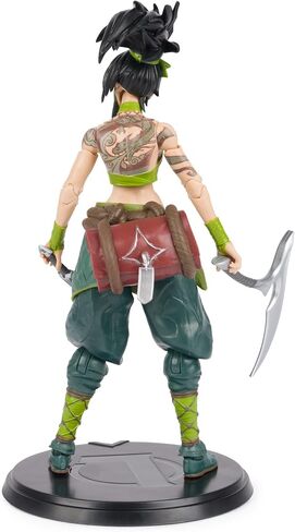 League of Legends, Official Akali Premium Collectible Action Figure with Base, Over 7-Inches Tall, The Champion Collection, Collector Grade, Ages 14 and Up in Saudi Arabia