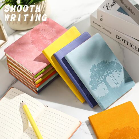 TaoBary 36 Pcs A6 PU Leather Journals Notebook Bulk Colorful Tree Life Lined Journal Soft Leather Cover Ruled Writing Notebook for Writing Office School Home Business 128 Pages (Fresh Color) in Saudi Arabia