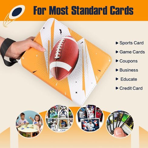 Baseball Trading Card Binder 4 Pocket Gifts for Boys Girls, Waterproof 400 Pockets Card Holder Album with 50 Removable Sleeves for Baseball Cards - Binder Display Storage Carrying Case in Kuwait