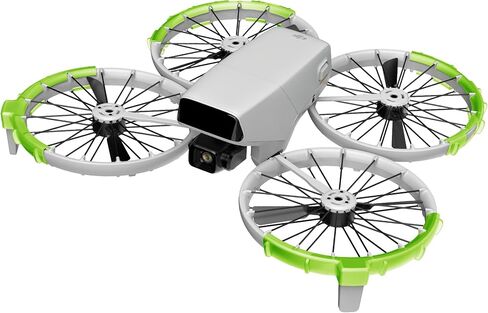 واقي حراسة Cynova للمروحة لـ DJI Flip ، حلقة حماية تصادم المروحة لإكسسوارات DJI Flip Drone ، Flip Propellers Prozel Proferins Abrots Prop Frame Cover (Green Bright) in Saudi Arabia