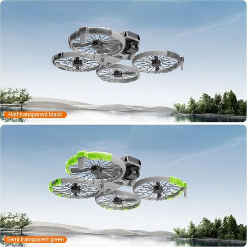 واقي حراسة Cynova للمروحة لـ DJI Flip ، حلقة حماية تصادم المروحة لإكسسوارات DJI Flip Drone ، Flip Propellers Prozel Proferins Abrots Prop Frame Cover (Green Bright) in Saudi Arabia