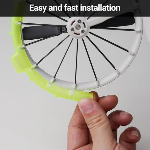 واقي حراسة Cynova للمروحة لـ DJI Flip ، حلقة حماية تصادم المروحة لإكسسوارات DJI Flip Drone ، Flip Propellers Prozel Proferins Abrots Prop Frame Cover (Green Bright) in Saudi Arabia