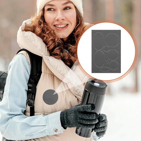 32 Pcs Down Jacket Repair Patches, Nylon Repair Tape for Puffer Jacket, Grey Stick on Patches Tape Self Adhesive Waterproof Repair Patch Tape for Coat Pants Sleeping Bags Tent Holes Fixin(Grey) in Kuwait