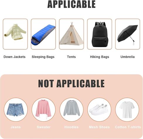 32 Pcs Down Jacket Repair Patches, Nylon Repair Tape for Puffer Jacket, Grey Stick on Patches Tape Self Adhesive Waterproof Repair Patch Tape for Coat Pants Sleeping Bags Tent Holes Fixin(Grey) in Kuwait