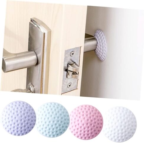 EXCEART Bumpers Door Handle Door Knob Adhesive Furniture Protector Car Door Protector Knob Protector Wall Bumper Door Bumper Door Stopper Stoppers Shock Absorbers White Toilet in Saudi Arabia