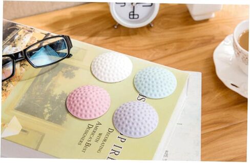EXCEART Bumpers Door Handle Door Knob Adhesive Furniture Protector Car Door Protector Knob Protector Wall Bumper Door Bumper Door Stopper Stoppers Shock Absorbers White Toilet in Saudi Arabia