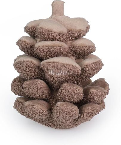 Interactive Pinecone Shaped Dog Toy, Enrichment Squeaky Snuffle Dog Toy, Cute Dog Game Toy, Treat Dispensing & Nose Work, Plush Dog Toy for Small and Medium Dogs in Saudi Arabia