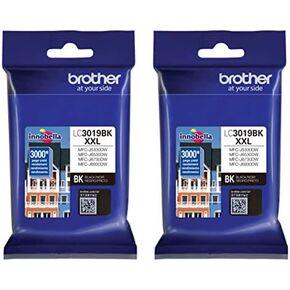Brother LC-3019BK Super High Yield Ink Cartridge - Black - 2 Pack in Retail Packing