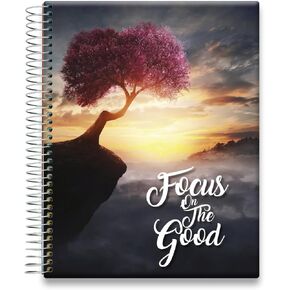 Tools4Wisdom Planner 2025-2026 - April 2025-2026 Calendar - 8.5x11 Inch Hardcover - Monthly Weekly Daily Planner - A5J6 - Focus on the Good