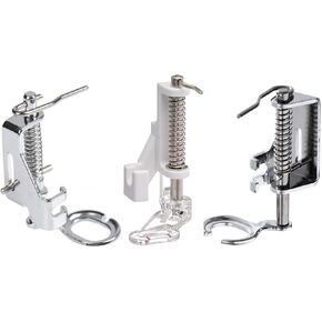 YICBOR 3pcs Low Shank Free Motion Darning Foot Compatible with Singer,Brother, Babylock, Janome, Elna, Kenmore,Bernette,White and Many Domestic Low Shank Sewing Machines
