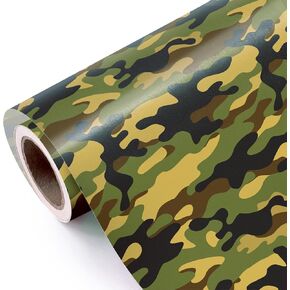 WRAPAHOLIC Camo Wrapping Paper - Mini Roll - 17 Inch X 33 Feet - Camouflage Army Wrapping Paper for Men, Birthday, Christmas, Holiday, Baby Showers