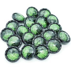 20pcs Large Plastic Resin Decorative Buttons Large Resin Bead Diameter 25mm(1") DIY Handmade Crafts Sewing Crafting Replacement Suitable for Coats, Coats and Suits (Green)