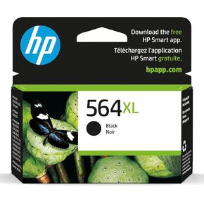 HP 564XL Black High-yield Ink | Works with DeskJet 3500; OfficeJet 4620; PhotoSmart B8550, C6300, D5400, D7560, 5510, 5520, 6510, 6520, 7510, 7520, Plus, Premium, eStation Series | CN684WN