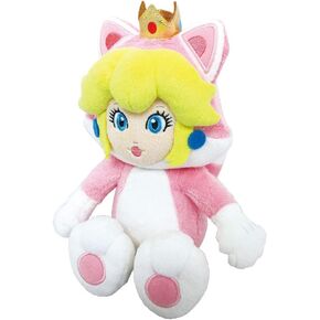 Little Buddy Super Mario Neko Cat Peach Plush, 10"