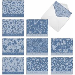 أفضل شركة لبطاقات - 10 مناسبة جميع المناسبات الفارغة حزمة Notecards Modern Clean مع الأظرف (4 × 5.12 بوصة) - لا يموت ، بطاقات نوت أنيقة مجموعة متنوعة - أبيض على الأبيض M2031