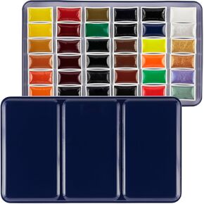 SoHo Urban Artist E-Z Lift Artist Watercolors Pan Set of 36 - Professional Watercolor Pan with Rich & Brilliant Colors for Painters, Artists, Canvas, & More!