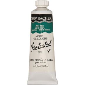 Grumbacher Pre-Tested Oil Paint, 37ml/1.25 Ounce, Permanent Bright Green (P093G)