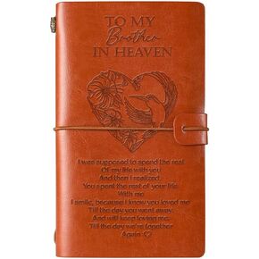 إلى أخي في مجلة Heaven Leather Journal ، فقدان الهدايا التذكارية ، وفقدان هدايا تعاطف الأخ ، وهدايا تذكارية لفقدان الأخ ، هدايا التعاطف لفقدان الأخ