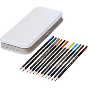 12-color Underglaze Pencils Kit,Glaze Tools for Pottery,Perfect Pencil Pointer Included,Suitable for Bisqueware,Non-Toxic&Concentrated Pigment,Versatile Kit