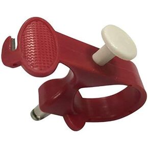 Needle Puller, 3 in 1 Thread Cutter Sewing Thimble Shielded Protector Pin Needles Quilting Craft Accessories DIY Sewing Tools(red)