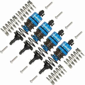 1/10 55MM RC Oil filled Shock Absorbers kit for Tamiya TT-01 TT-02 WR-02 M05 M06 TA05 1:10 On Road Car Upgrades Replace Parts (Red)