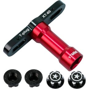 17mm Hex Wheel Nuts Adapter with 17 Wheel Hex Wrench RC Sleeve Tool Compatible with Traxxas X-Maxx E-Revo EMaxx Summit 1/8 RC Car