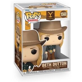 Yellowstone - Beth Dutton with Lasso Vinyl Figure Bundle with Compatible Funko Pop Box Protector