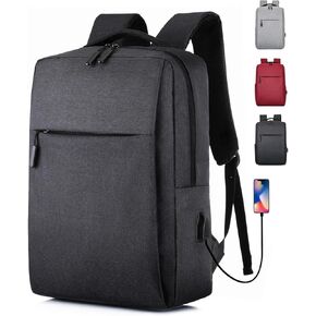 15.6 Inch Laptop backpack for men,business backpack for women with usb charging backpack,Suitable for men to work and leisure. (Black)