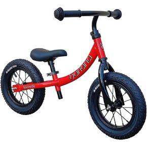 banana bike GT Balance Bike - Lightweight No Pedal Push Bike for Toddlers Ages 2-4 - Adjustable Handlebar and Seat, Aluminum Frame, Air Tires - Ideal Training Bike for Kids - Red, 33x18x24 Inches
