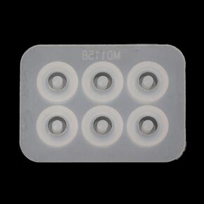 Resin Beads Mold,Beads Resin Molds with Hole,Flat Ball Beads Silicone Moulds for Bracelet Pendant Jewelry Casting
