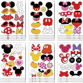 24 Mickey Stickers, Mouse Stickers Birthday Party Supplies for Mouse Theme Birthday Party Decoration