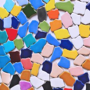 Irregular Ceramic Mosaic Tiles for Crafts, Mosaic Tiles for Crafts Bulk, Mosaic Pieces for Crafts, Mosaic Making, Decoration, and More