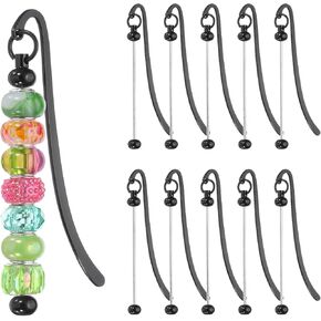 مرجعية مرجعية للخرز ، 10 أجهزة كمبيوتر مرجعية مرجعية DIY Metal Bar Bar Bar Bar Bar Bar Bar Bark للحصول على مرجعية Make Making Craft ، سحر قلادة الديكور ، Rose Gold