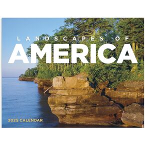 Landscapes of America 2025 Hanging Wall Calendar - 19" x 11" (Open) 2025 Monthly Appointment Planner and Organizer. Beautiful scenery and landscapes from all across North America.