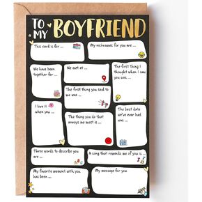 Valentines Day Gifts For Him, Boyfriend - Mens Valentines Gifts - Valentines Day Card For Him, Boyfriends - Valentines Gifts For Him, Mens Valentines Day Gifts - Boyfriend Valentines Day Gifts Card