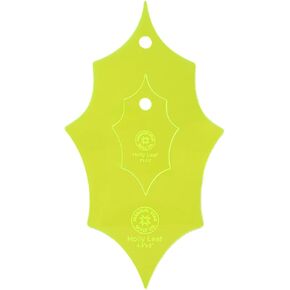 قوالب خياطة اللحف والحرفية ، Holly Leaf | للاستخدام مع مربعات القماش البريجة 10 بوصة | مستلزمات لحاف مترقعة أساسية لأنماط القطع والخياطة وتصنيع بطانية DIY