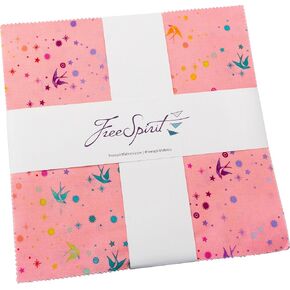 Tula Pink Saturday Stash Fairy Dust 10" Squares 42 10-inch Squares Layer Cake FreeSpirit Fabrics